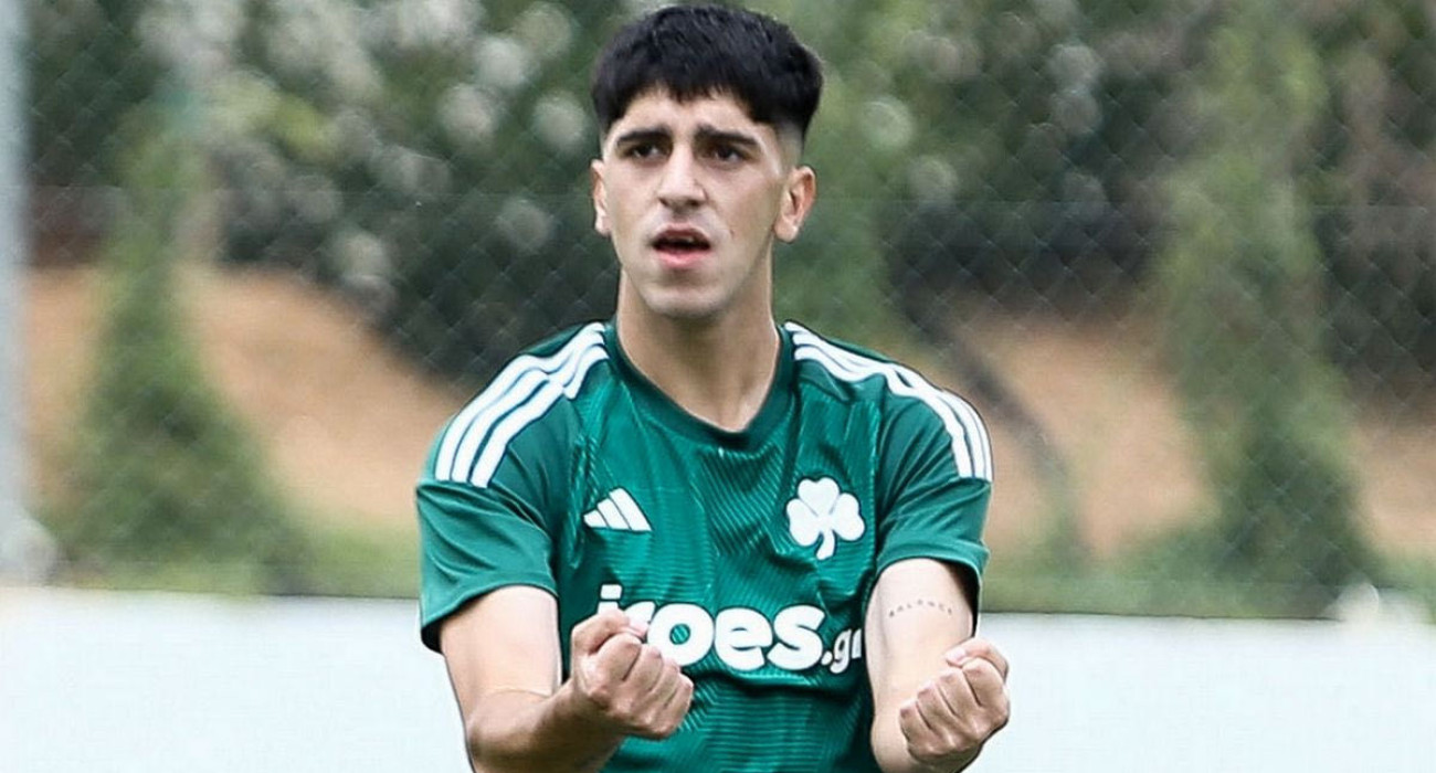 Ο Τιάγκο Ρομάνο με τη φανέλα του Παναθηναϊκού / Πηγή: Intime