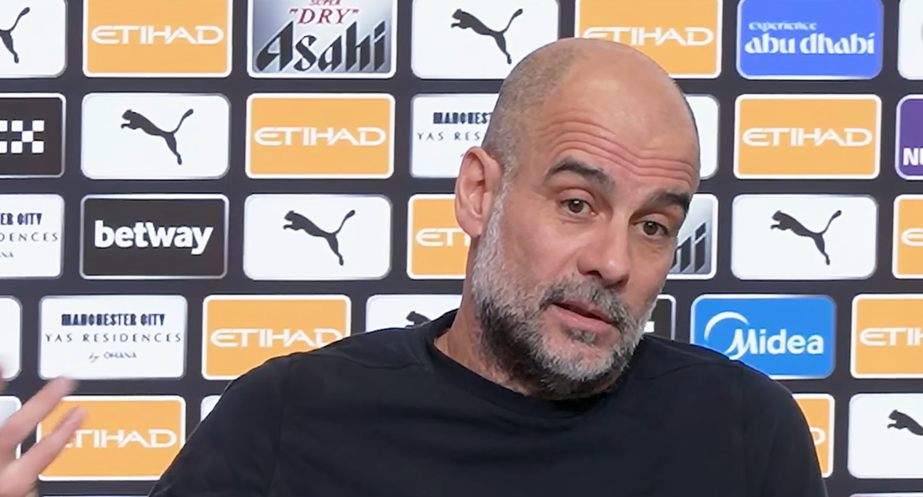 Ο Πεπ Γκουαρδιόλα σε συνέντευξη Τύπου / Screenshot