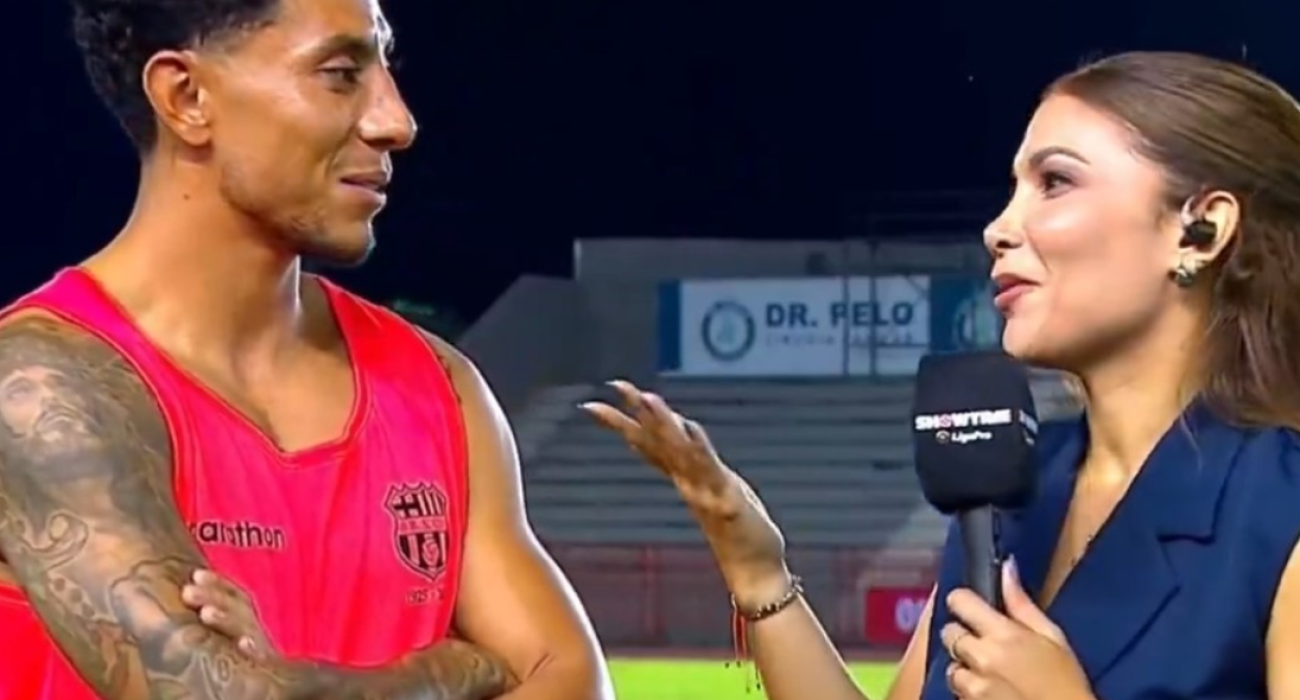 O ποδοσφαιριστής Χοάο Ρόχας με την σύζυγό του/Screenshot