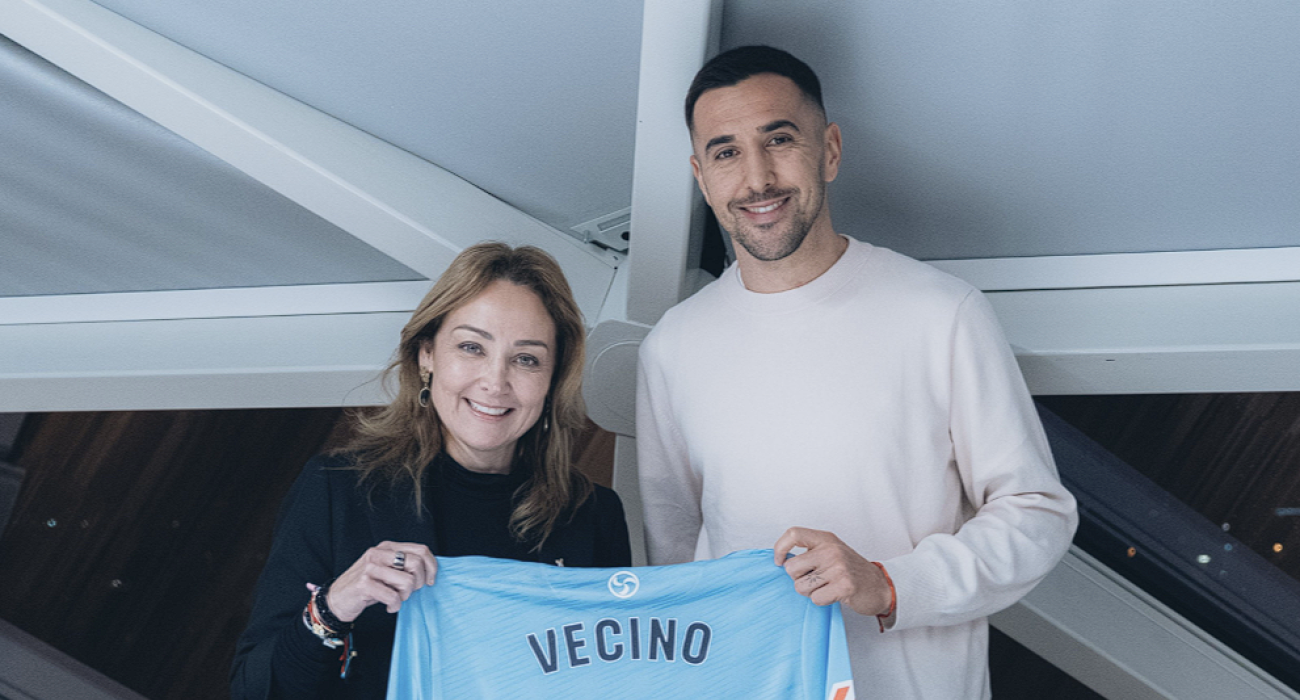 O Mατίας Βεσίνο με την φανέλα της Θέλτα / Screenshot (@RCCelta)