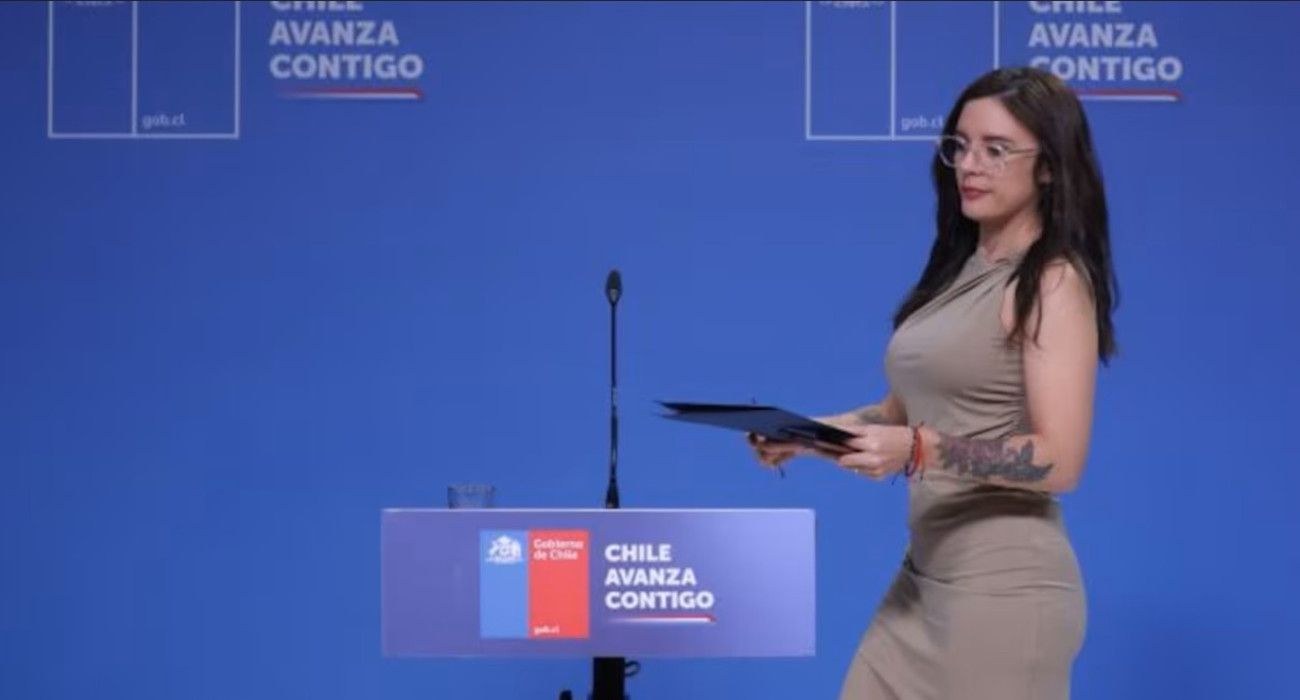 Η Καμίλα Βαγιέχο στην ομιλία της για την οπαδική βία / Screenshot