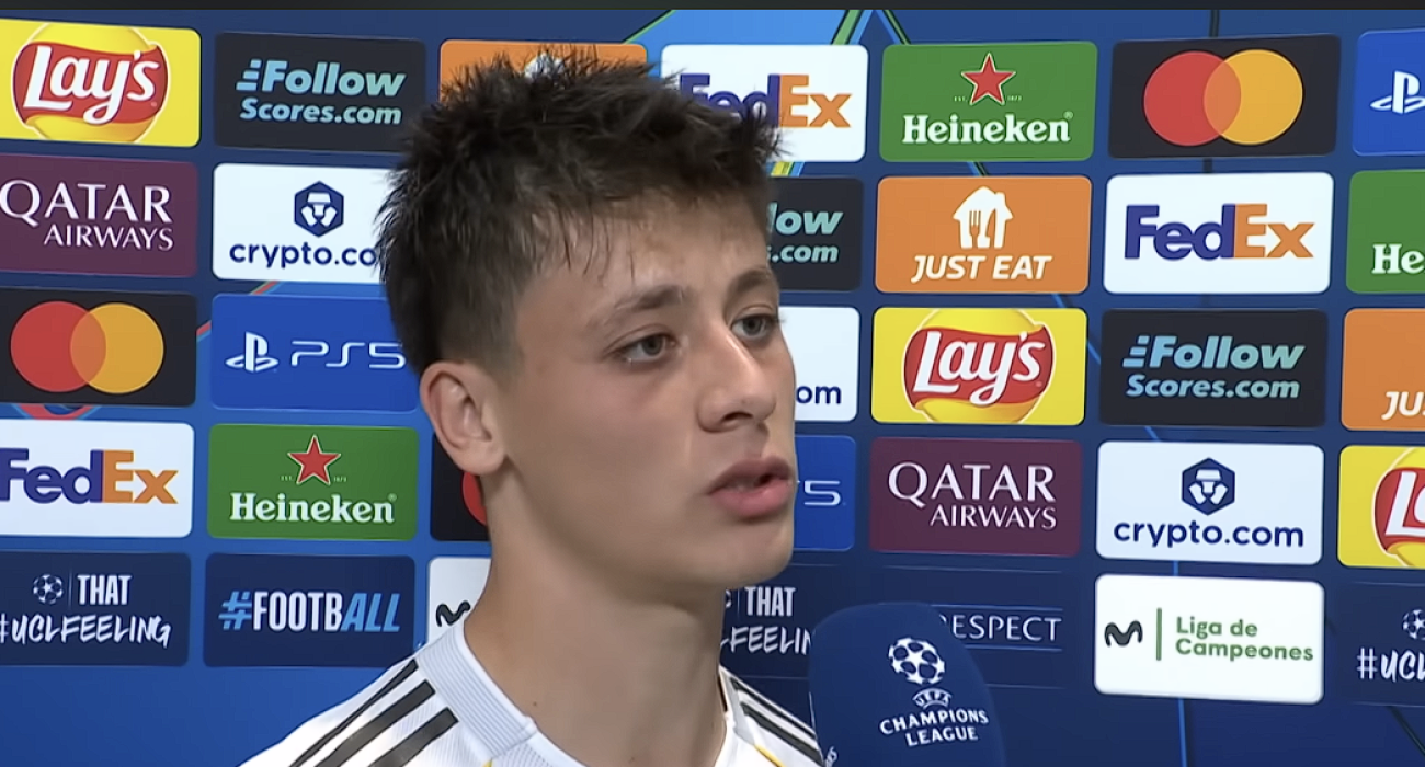 Ο Αρντά Γκιουλέρ μετά από αγώνα της Ρεάλ Μαδρίτης / Screenshot