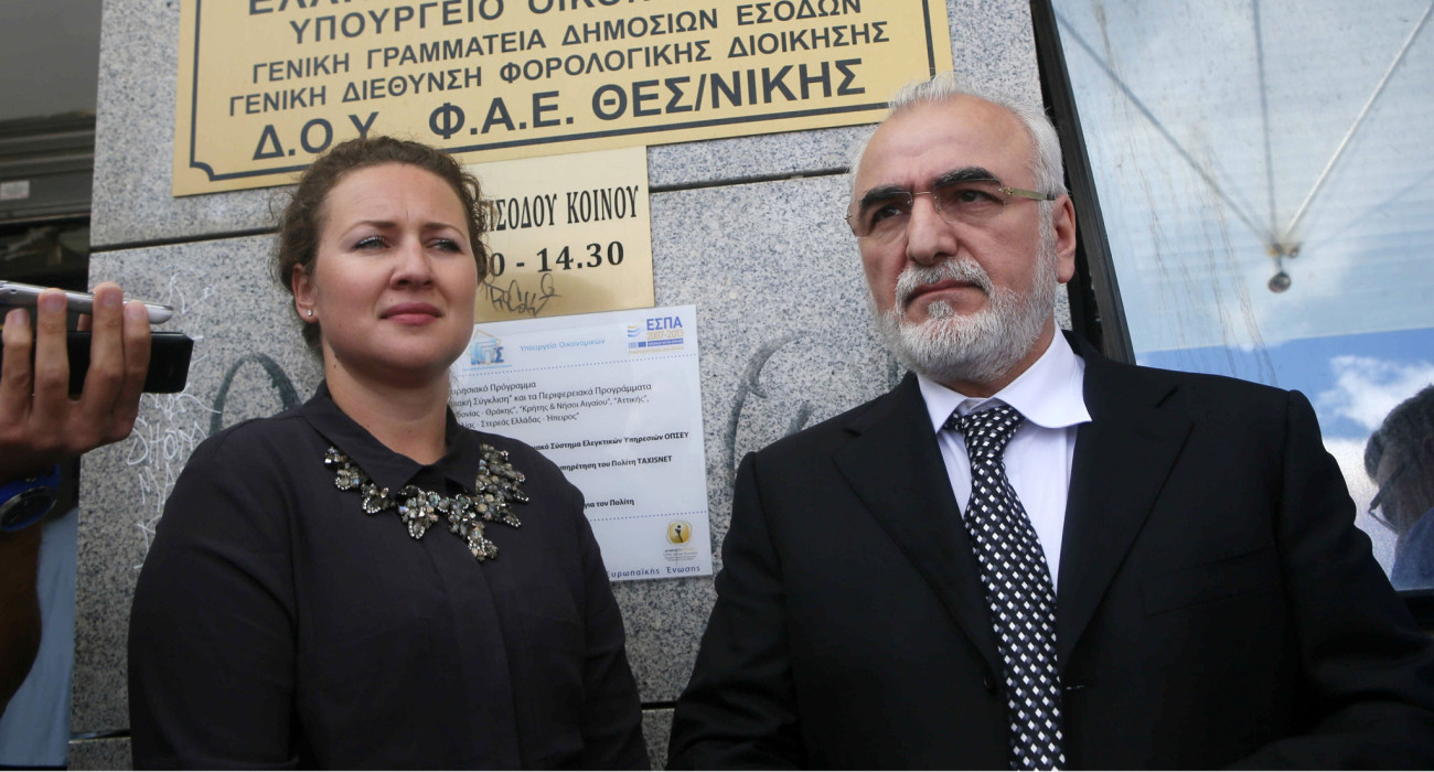 Η Μαρία Γκοντσάρεβα με τον Ιβάν Σαββίδη / Πηγή: Intime