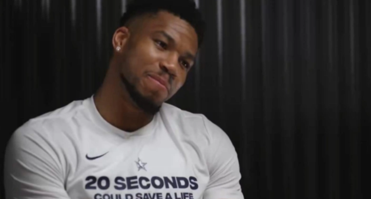 Ο Γιάννης Αντετοκούνμπο στο πλευρών των ανθρώπων που παλεύουν για τη ζωή τους / Screenshot