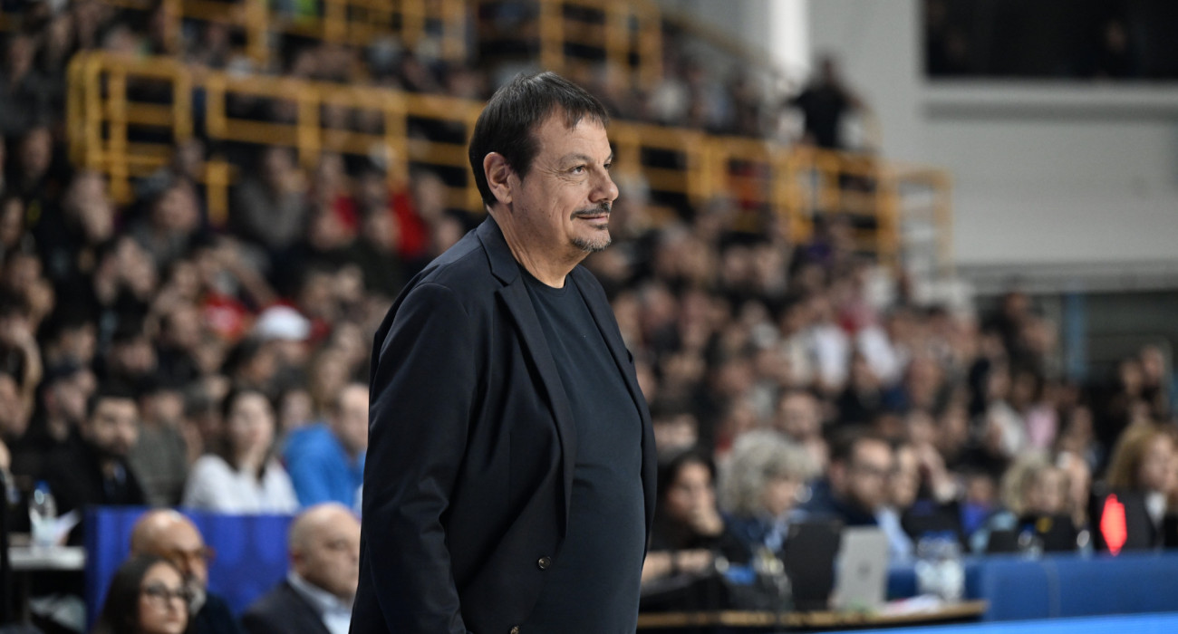 Ο Εργκίν Αταμάν στον μεγάλο τελικό του Κυπέλλου ανάμεσα σε Ολυμπιακό και Παναθηναϊκό, Πηγή: Vaggelis Stolis