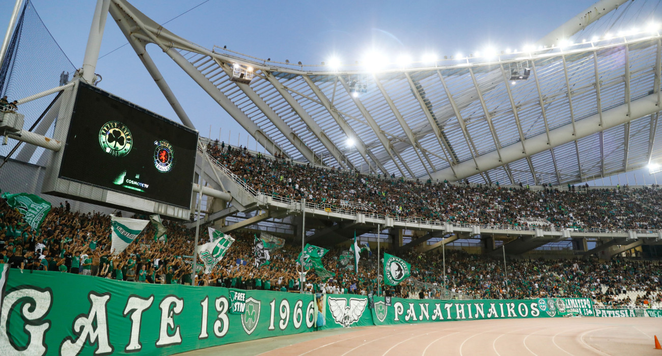 Οι οπαδοί του Παναθηναϊκού στο ΟΑΚΑ / Πηγή: InTime
