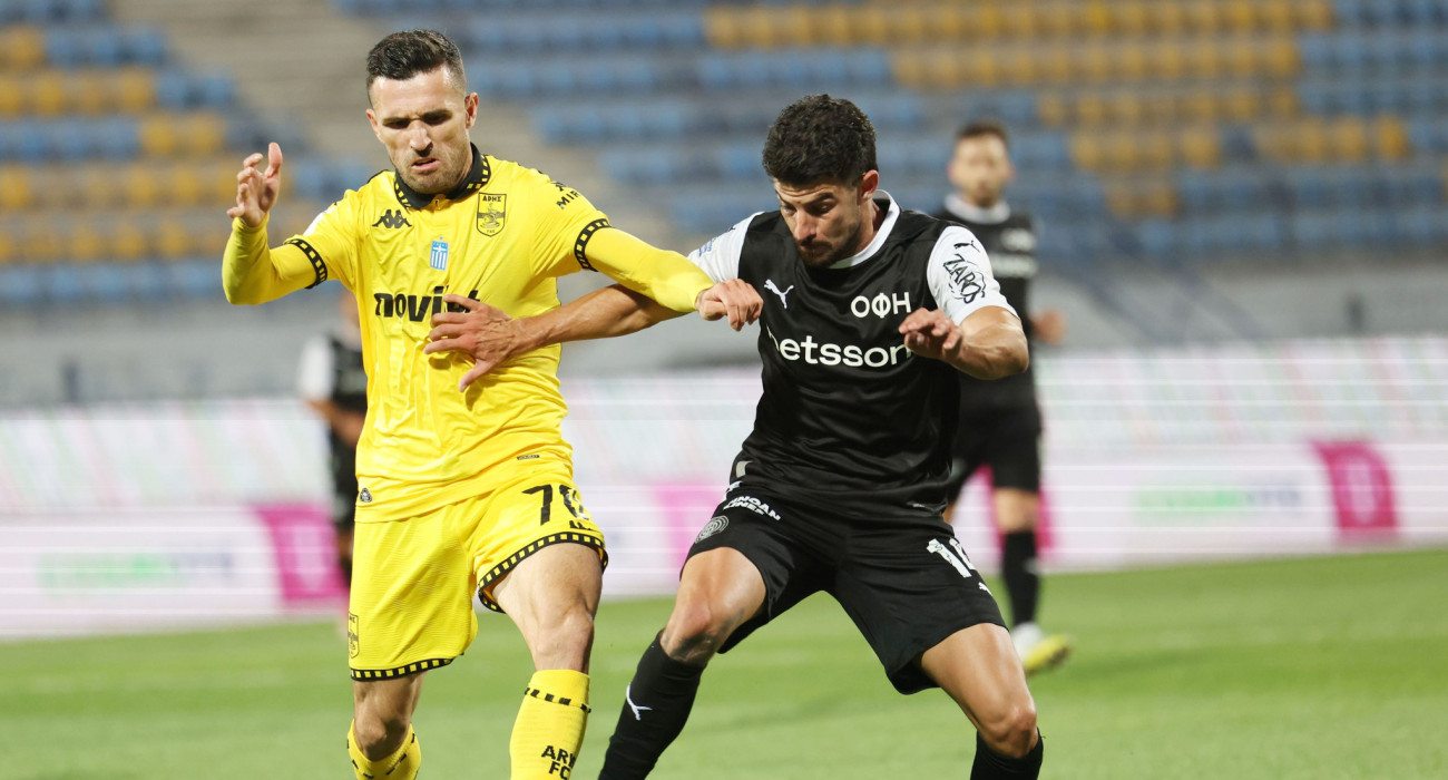 Άρης και ΟΦΗ διεκδικούν μία θέση στα playoffs 5-8 της Stoiximan Super League / Πηγή: Eurokinissi