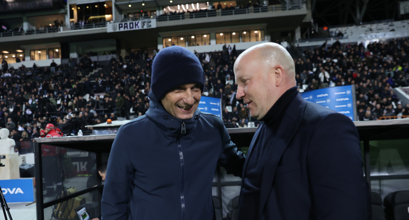 Ραζβάν Λουτσέσκου και Μάρκο Νίκολιτς στο ΠΑΟΚ-ΑΕΚ / Πηγή: Intime