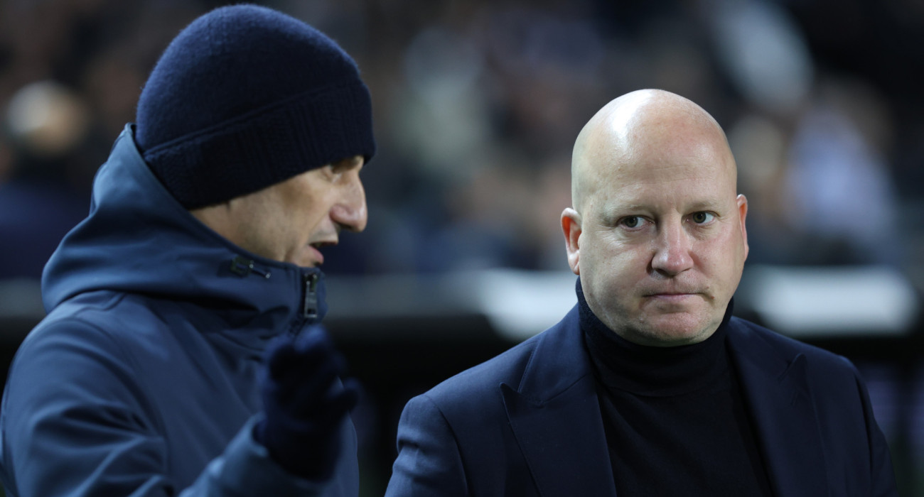 Ο Μάρκο Νίκολιτς με τον Ραζβάν Λουτσέσκου στο ΠΑΟΚ - ΑΕΚ / Πηγή: intime