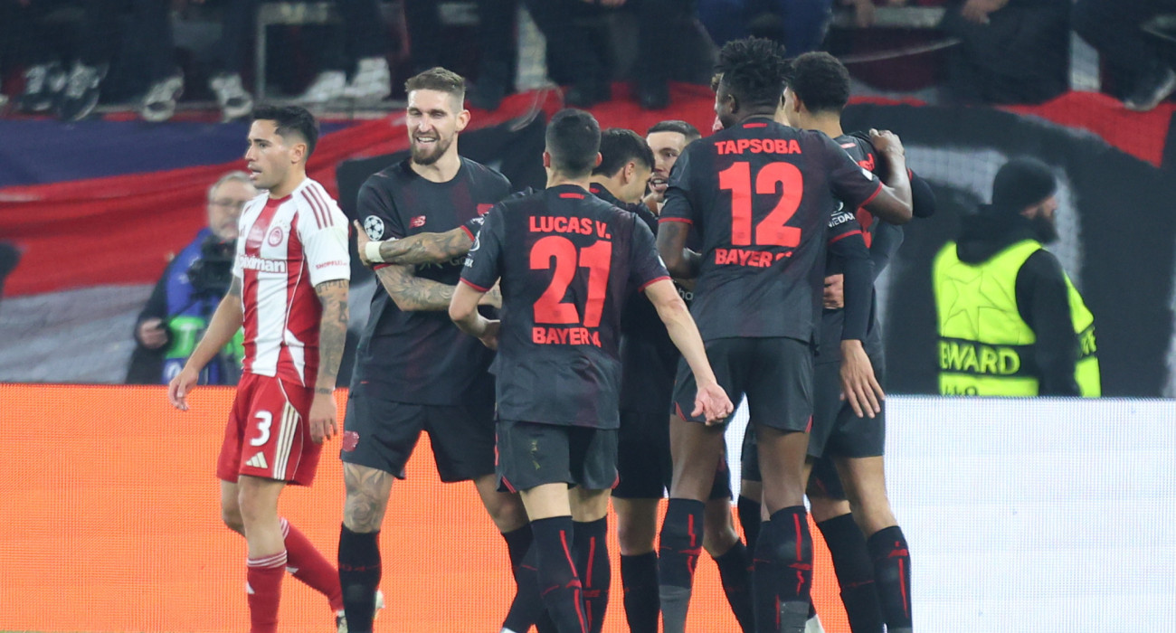 Ο Ολυμπιακός γνώρισε την ήττα από τη Λεβερκούζεν μέσα στην έδρα του / Πηγή: Intime