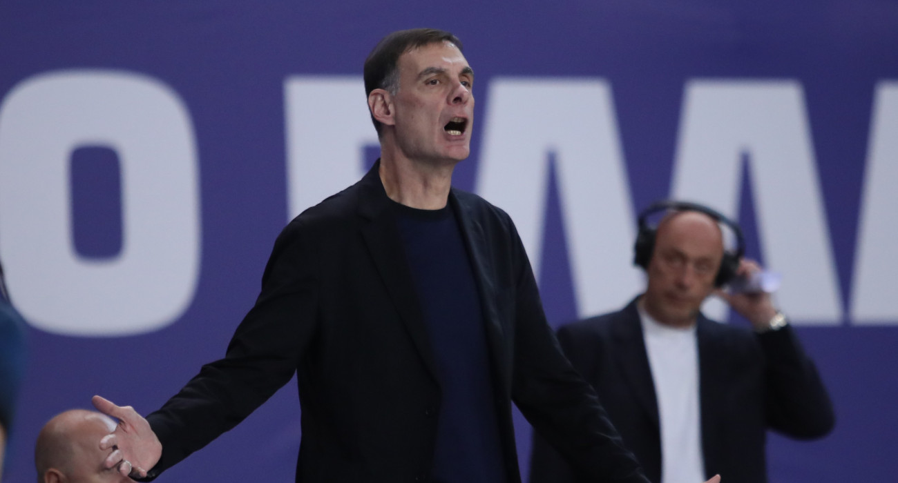 Ο Γιώργος Μπαρτζώκας τόνισε ότι οι παίκτες του είχαν στο μυαλό τους τον τελικό του Κυπέλλου/Πηγή: Intime