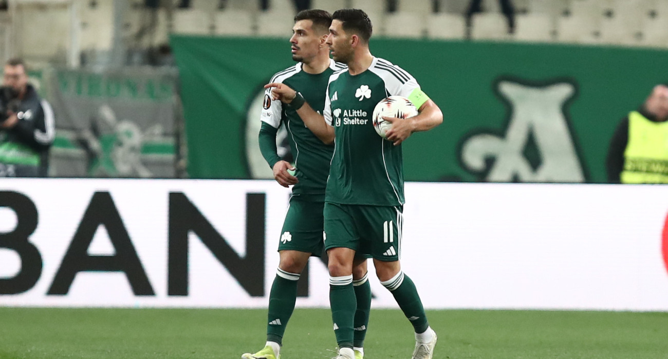 Μπακασέτας και Πάντοβιτς στην αναμέτρηση του Παναθηναϊκού με την Βικτόρια Πλζεν / Πηγή: Intime