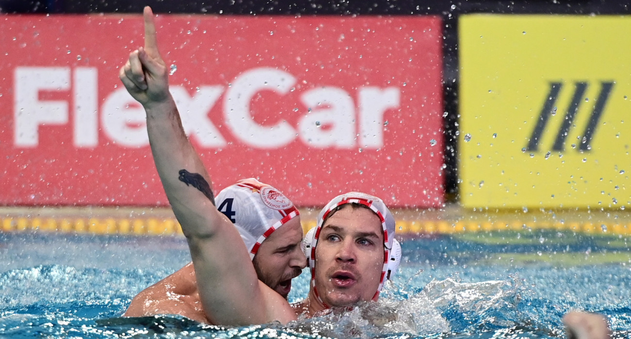 Πανηγυρισμός του Ανγκιάλ του Ολυμπιακού / Πηγή: Eurokinissi