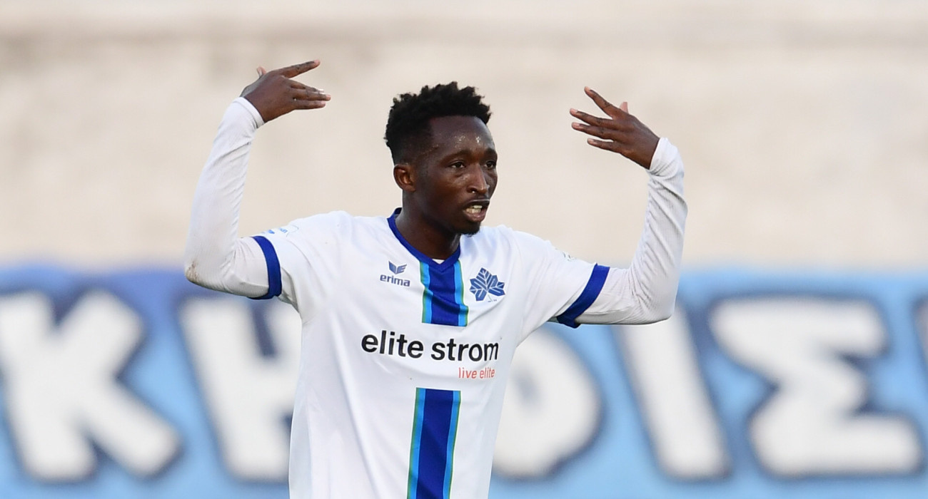 Ο Αμανί πανηγυρίζει το γκολ που πέτυχε με τη φανέλα της Κηφισιάς / Πηγή: Eurokinissi