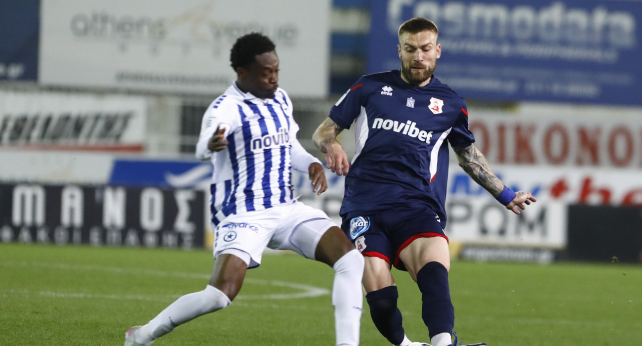 Στιγμιότυπο από την αναμέτρηση του Ατρομήτου με τον Πανσερραϊκό / Πηγή: Eurokinissi