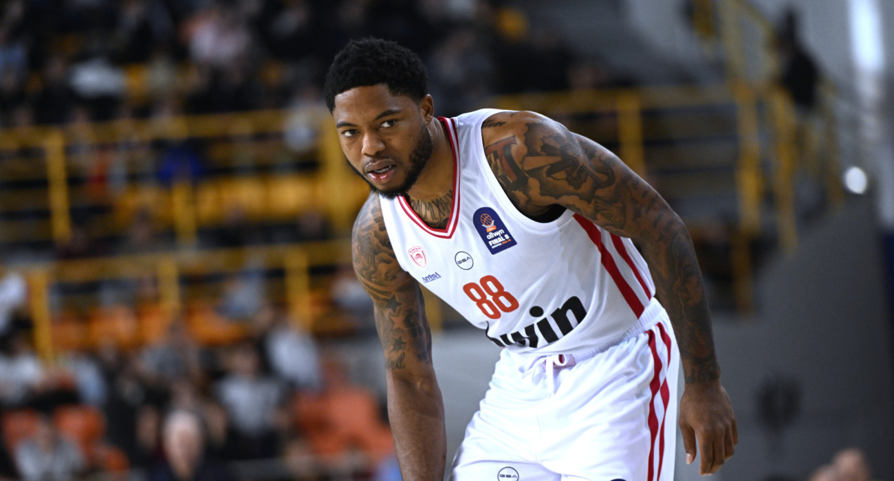 Ο Ταϊρίκ Τζόουνς δεν θα συμμετάσχει στον ημιτελικό αγώνα του Κυπέλλου Ελλάδας ανάμεσα σε Ολυμπιακό και Μαρούσι / Πηγή: Eurokinissi