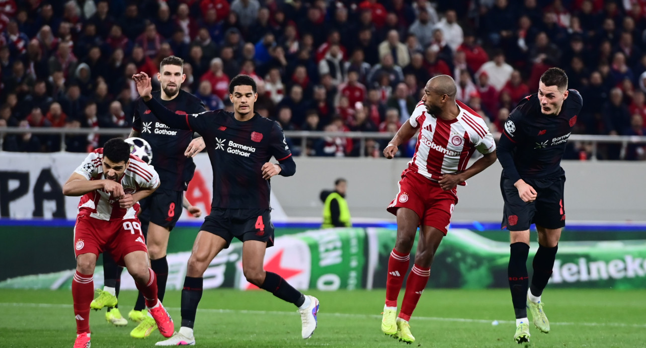 Στιγμιότυπο από την αναμέτρηση Ολυμπιακός - Λεβερκούζεν 0-2 / Πηγή: Eurokinissi