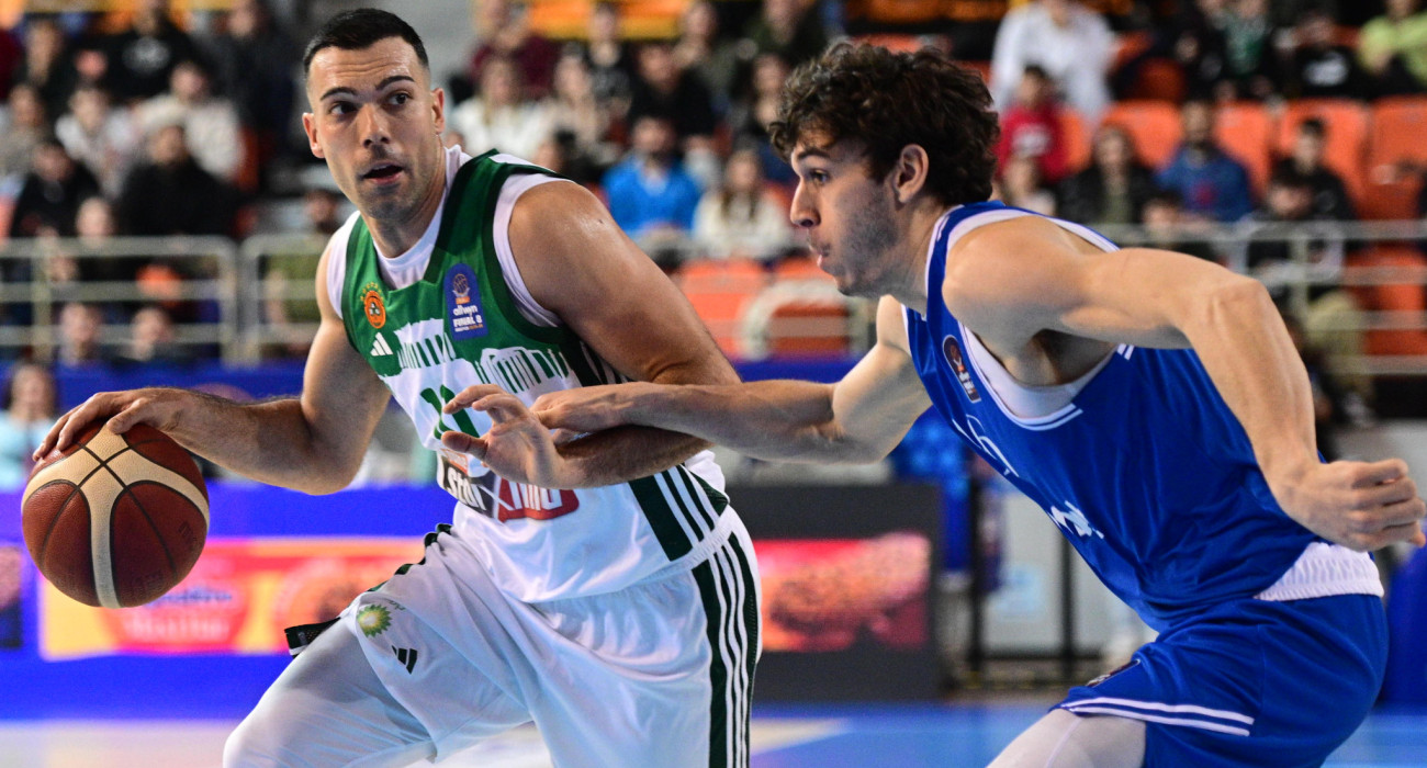 Ο Κώστας Σλούκας στον ημιτελικό απέναντι στον Ηρακλή / πηγή: eurokinissi