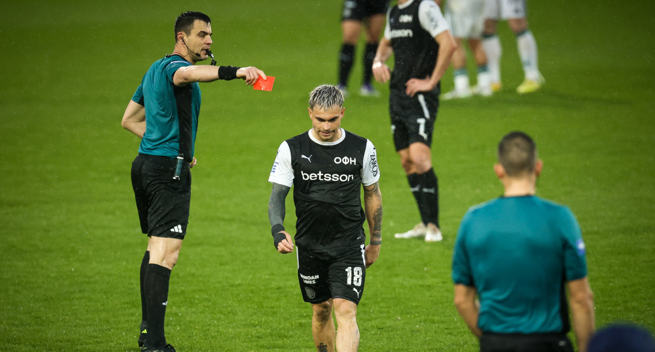 Μία ακόμη αποβολή για τον Τιάγκο Νους / Πηγή: Eurokinissi