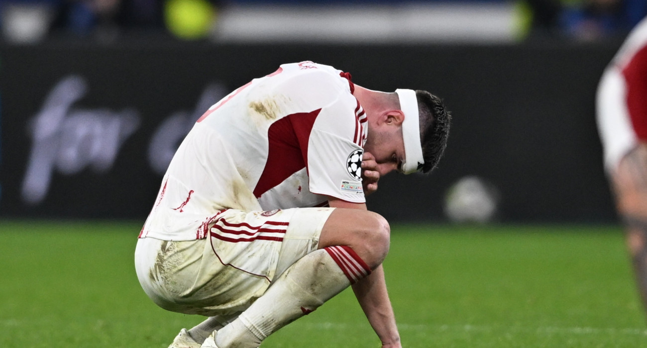 Ο Λορέντσο Πιρόλα μετά τον ευρωπαϊκό αποκλεισμό του Ολυμπιακού / Πηγή: Eurokinissi