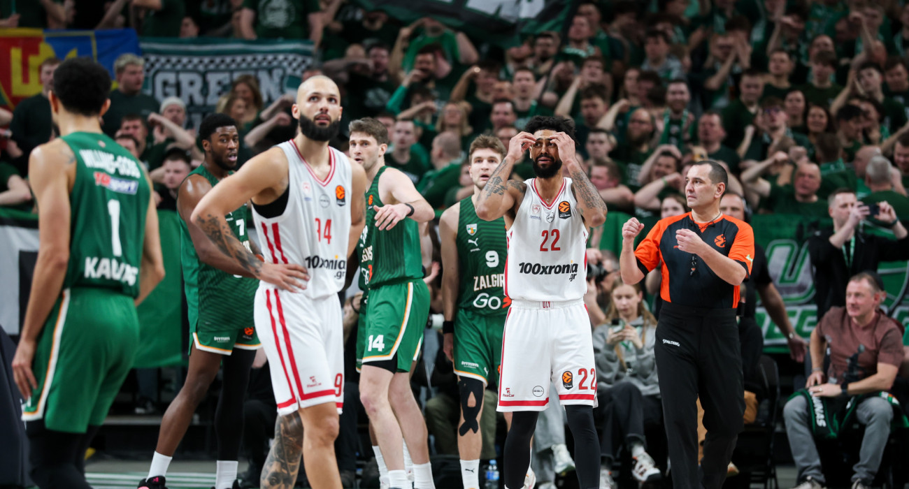 Ο Ολυμπιακός έχασε από τη Ζαλγκίρις τη ματσάρα 50 λεπτών στο Κάουνας / Eurokinissi