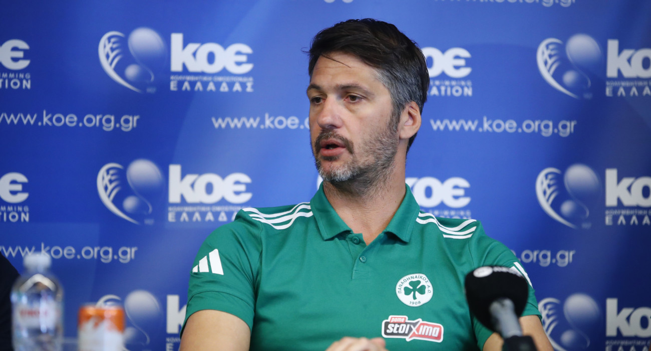 Ο προπονητής του Παναθηναϊκού Δημήτρης Μάζης / Πηγή: Eurokinissi