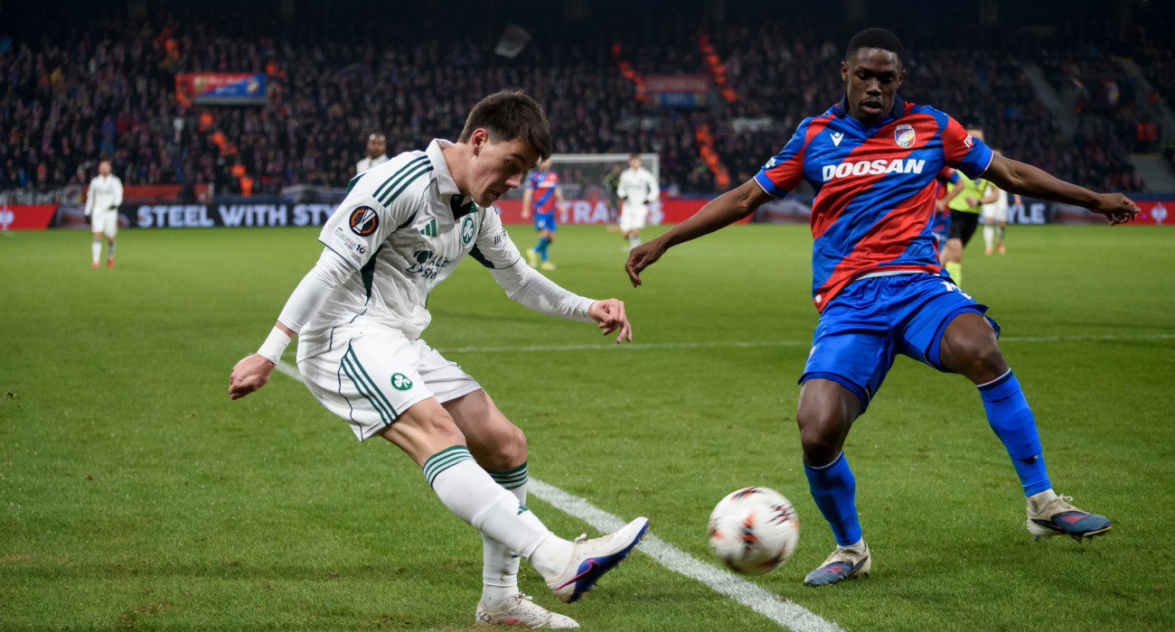 Στιγμιότυπο από την αναμέτρηση Βικτόρια Πλζεν - Παναθηναϊκός / Πηγή: Eurokinissi