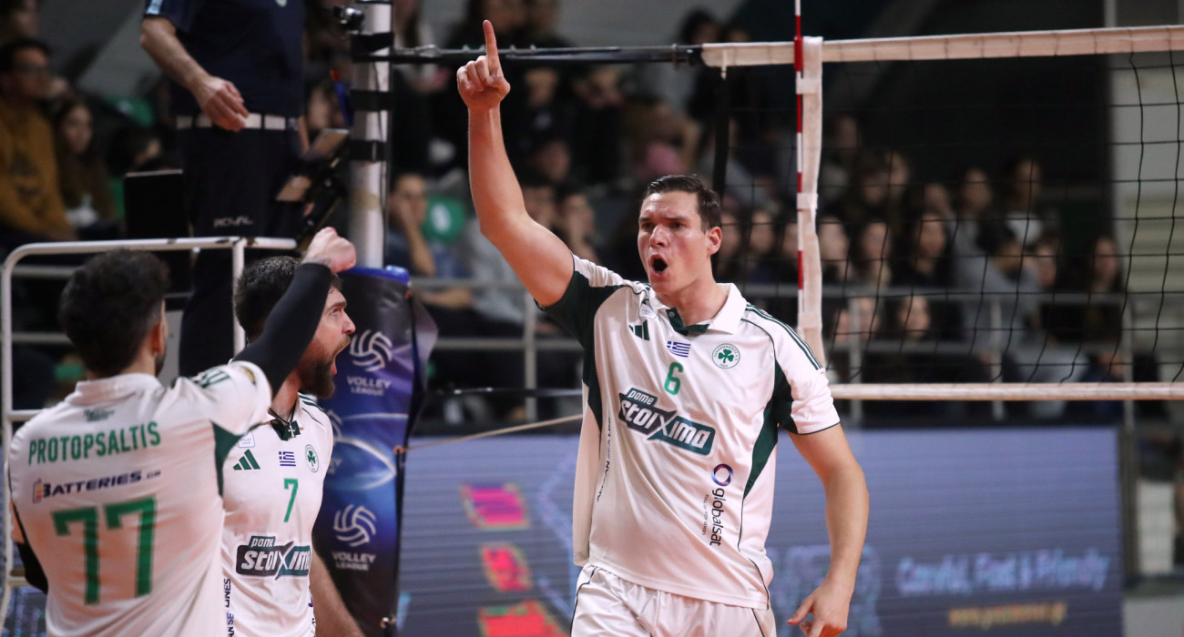 Ο Πάτρικ Γκάσμαν πανηγυρίζει στον αγώνα του Παναθηναϊκού με τον Μίλωνα / Πηγή: Intime