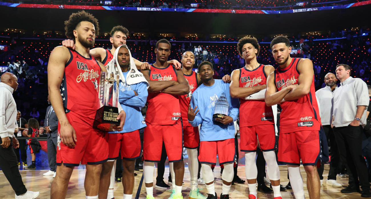 Η νικήτρια ομάδα του All Star Game, USA Stars, Πηγή: Allen J. Schaben / Los Angeles Times via Getty Images/Ideal Images