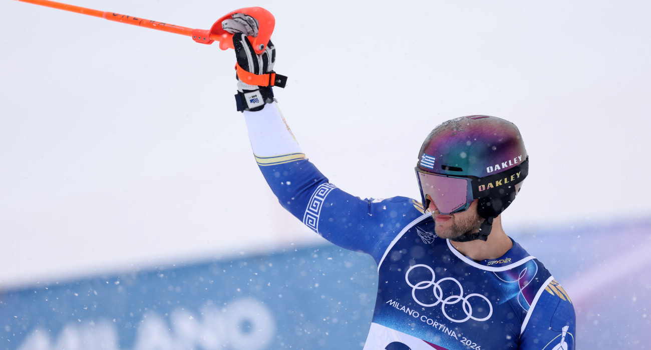 Ο AJ Γκιννής στην τελευταία του κατάβαση στους Χειμερινούς Ολυμπιακούς / Πηγή: Christian Petersen/Getty Images)