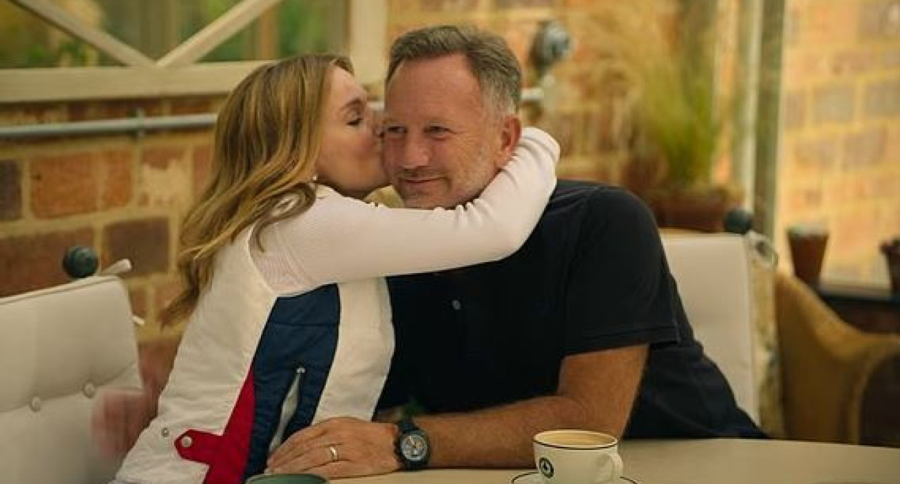 Ο Κρίστιαν Χόρνερ και η σύζυγός του/ screenshot