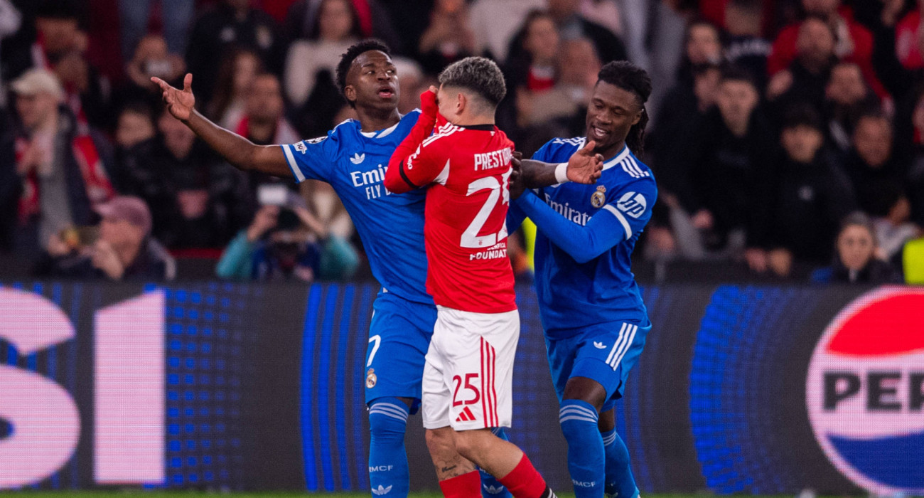 Το επεισόδιο μεταξύ Τζιανλούκα Πρεστιάνι και Βινίσιους / Πηγή: Imago