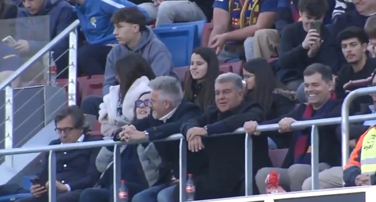 Ο Τζο΄άν Λαπόρτα... χοροπηδάει σε σύνθημα κατά της Ρεάλ Μαδρίτης / Screenshot