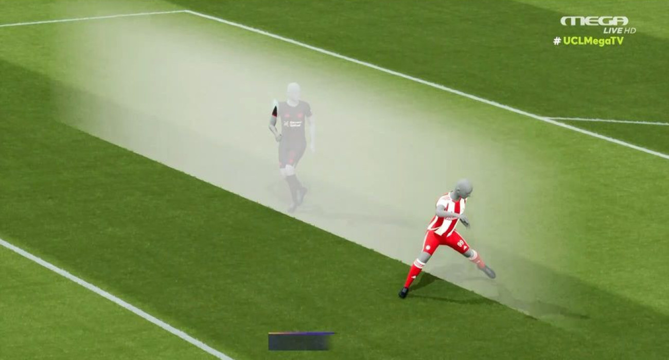 To VAR στο γκολ του Ολυμπιακού που ακυρώθηκε / Screenshot