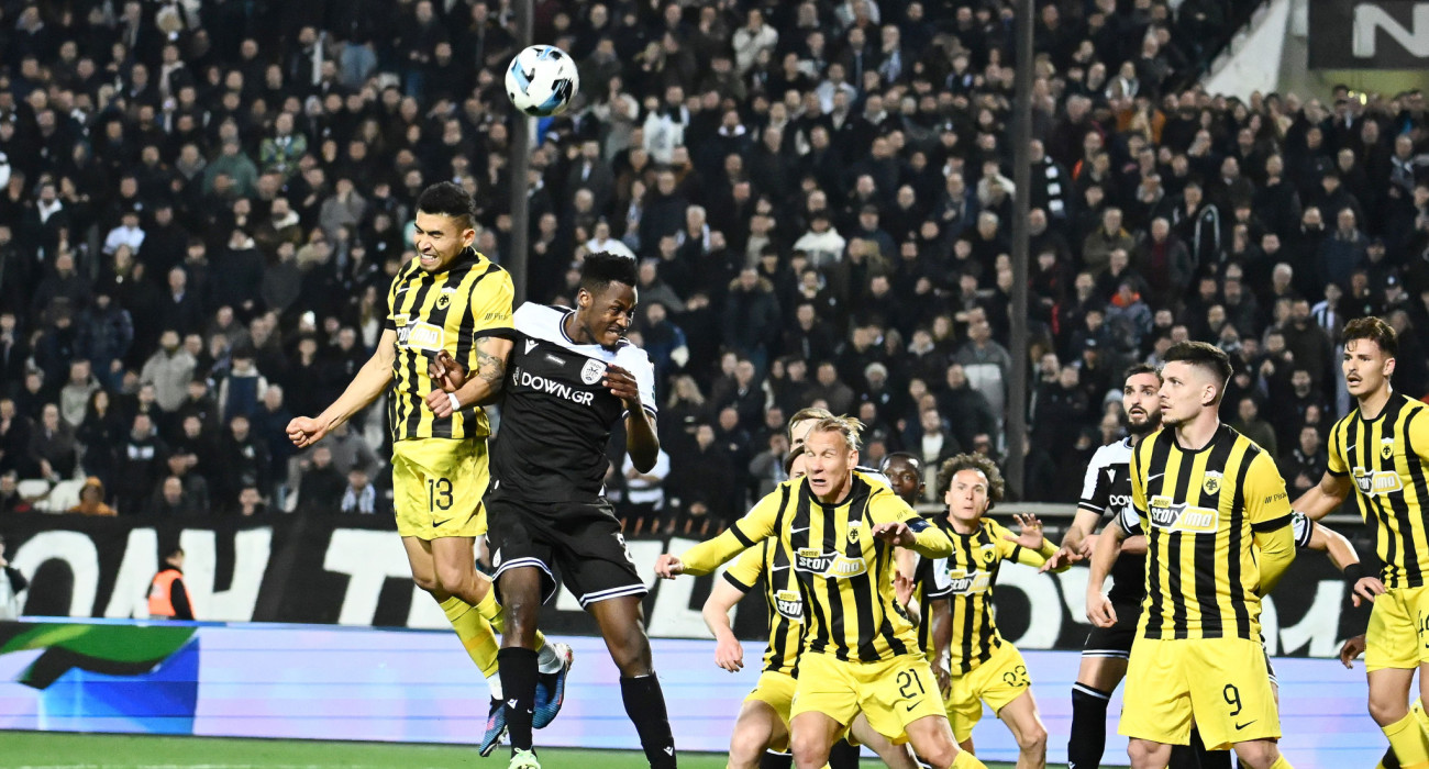 Στιγμιότυπο από το ντέρμπι της Τούμπας μεταξύ ΠΑΟΚ - ΑΕΚ / Πηγή: Intime