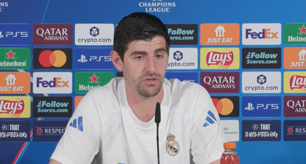 Ο Τιμπό Κουρτουά στη συνέντευξη Τύπου / Screenshot