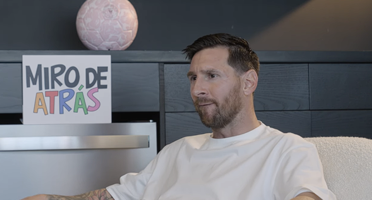 Ο Λιονέλ Μέσι κατά την διάρκεια της συνέντευξης / Screenshot