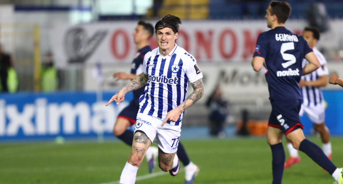 Ο Τσούμπερ πέτυχε το πρώτο του γκολ με τη φανέλα του Περιστερίου / Πηγή: Intime