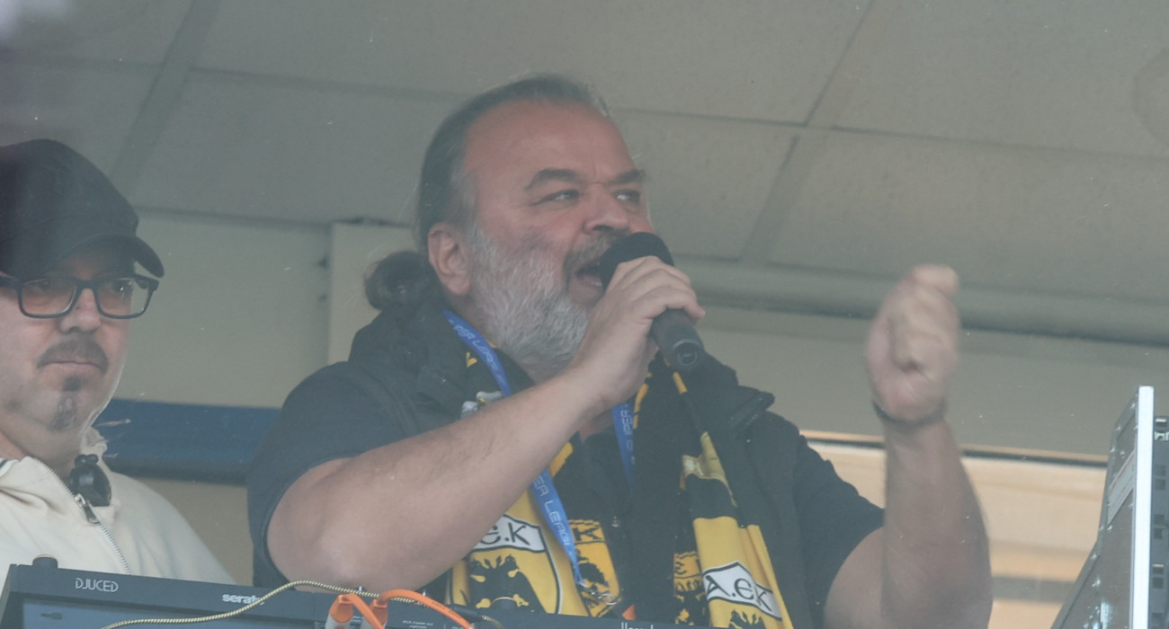 Το μήνυμα του Μάριου Ηλιόπουλου στα μεγάφωνα του Πανθεσσαλικού / Πηγή: Intime