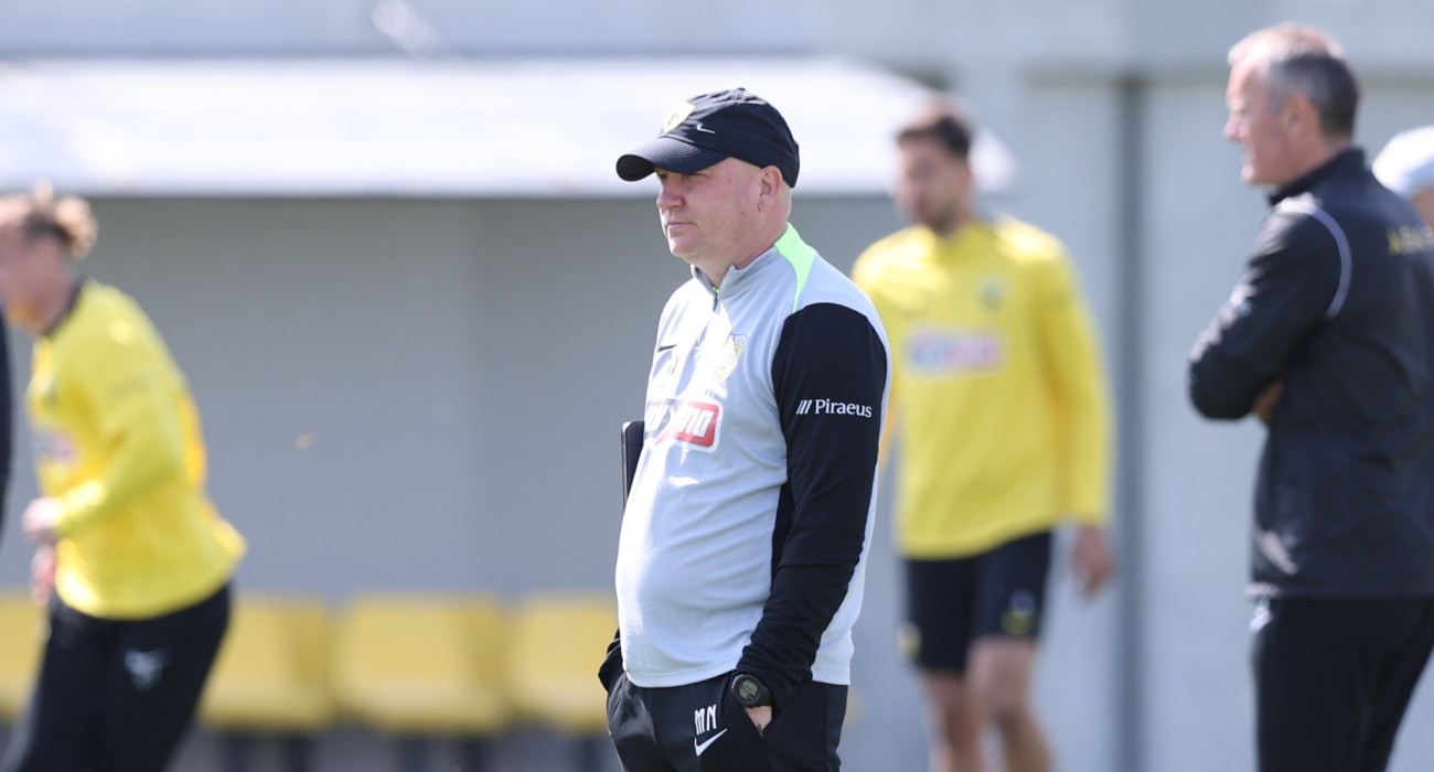 Ο Μάρκο Νίκολιτς στην προπόνηση της ΑΕΚ στα Σπάτα / Πηγή: Intime