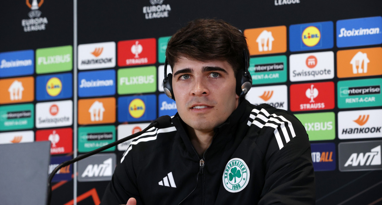 Ο Βισέντε Ταμπόρδα στη συνέντευξη Τύπου του Παναθηναϊκού / Πηγή: InTime