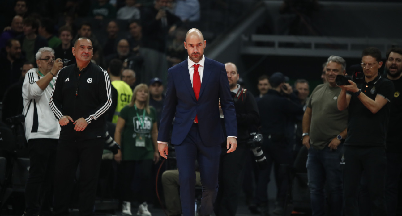 Η... ηρωική πρώτη είσοδος του Σπανούλη σε γήπεδο της EuroLeague, ως head coach / Πηγή: Eurokinissi