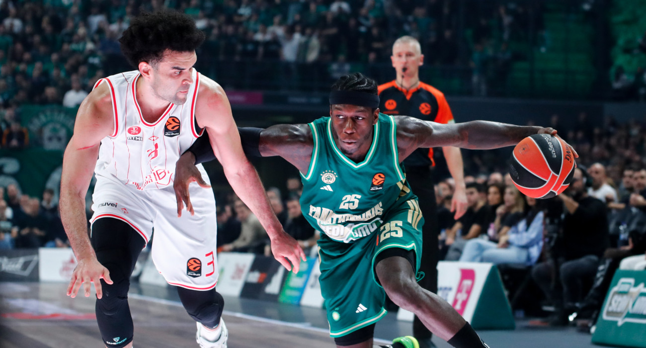 Στιγμιότυπο από το παιχνίδι ανάμεσα σε Παναθηναϊκό και Χάποελ Τελ Αβίβ, Πηγή: Eurokinissi