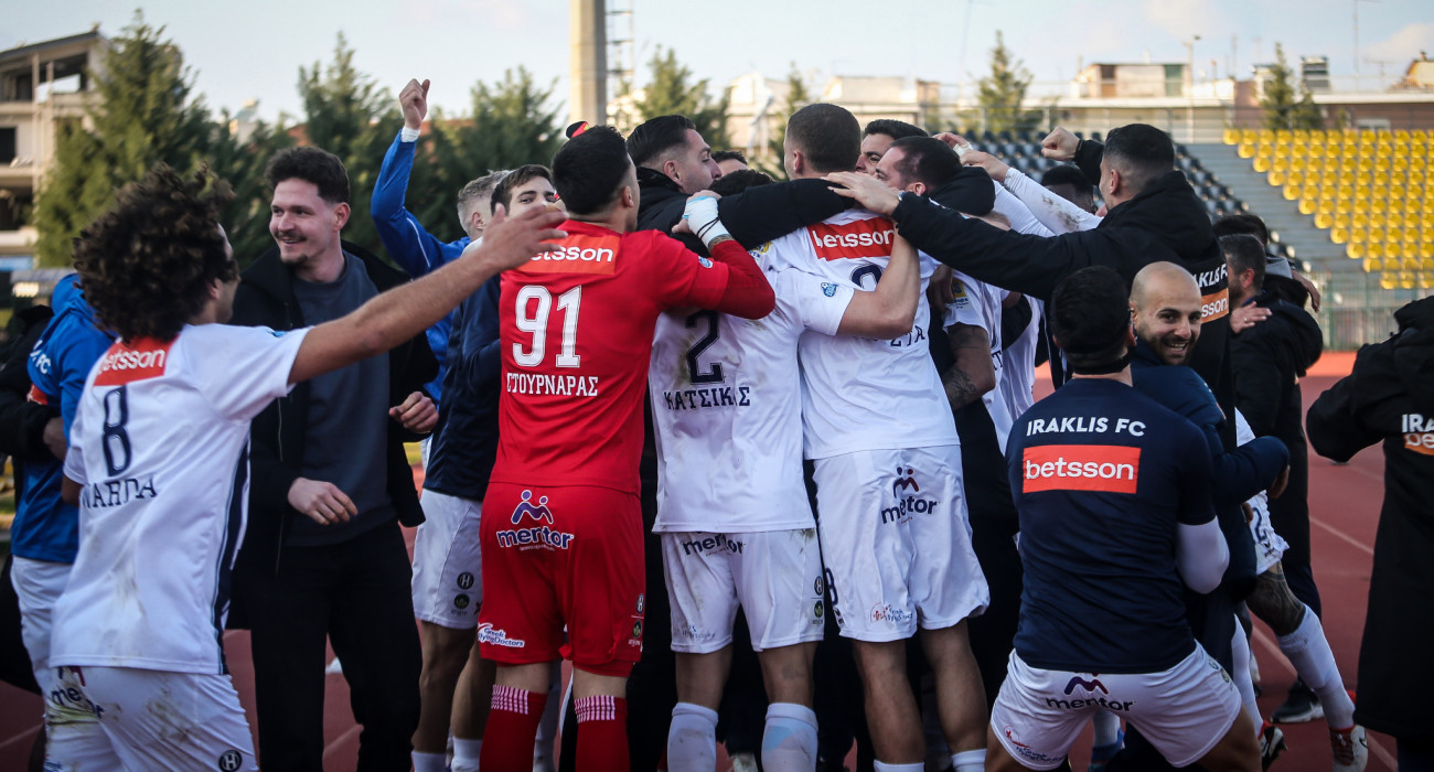 Οι πανηγυρισμοί του Ηρακλή για την κατάκτηση του τίτλου / Πηγή: Eurokinissi
