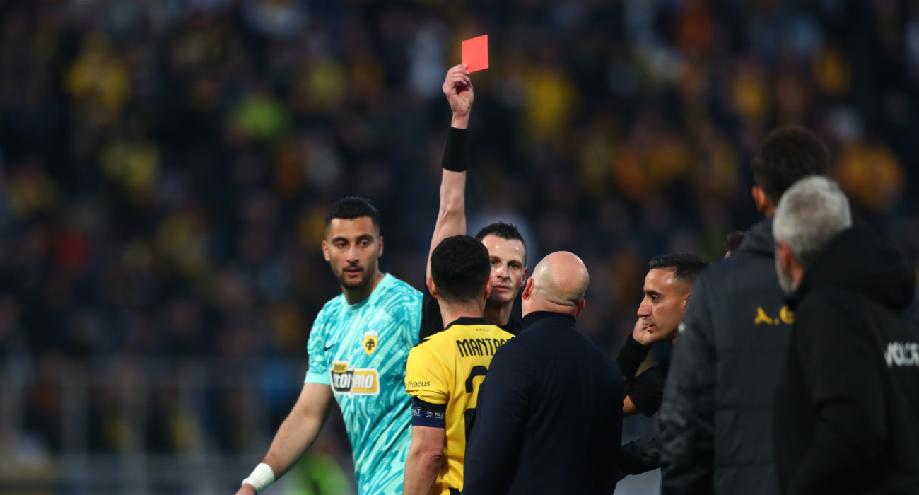 Η αποβολή του Μάρκο Νίκολιτς / Πηγή: Eurokinissi