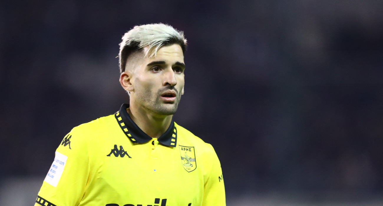 Ο Γκαρέ με τη φανέλα του Άρη / Πηγή: Eurokinissi