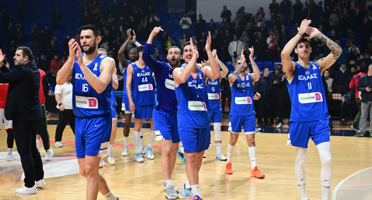 Η Εθνική ομάδα μπάσκετ ανέβηκε μία θέση στην παγκόσμια κατάταξη/Πηγή: Eurokinissi