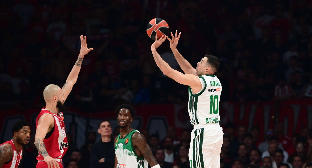 Στιγμιότυπο από το Ολυμπιακός-Παναθηναϊκός στη Euroleague / Πηγή: Eurokinissi