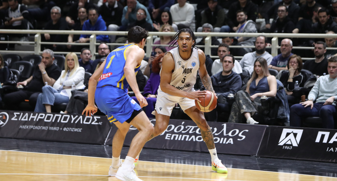 Στιγμιότυπο της αναμέτρησης ΠΑΟΚ - Περιστέρι / Πηγή: Eurokinissi