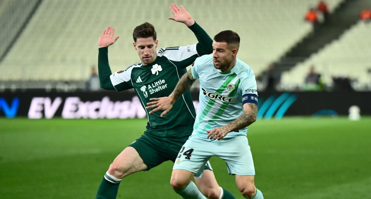 Στιγμιότυπο από τη νικηφόρα αναμέτρηση του Παναθηναϊκού επί της Μπέτις με 1-0 / Πηγή: Eurokinissi